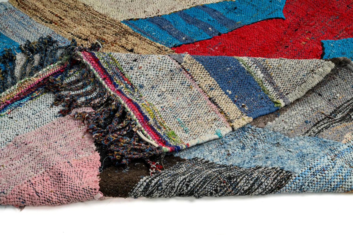 Koberec Berbere Marocký Boucherouite 140 x 255 cm