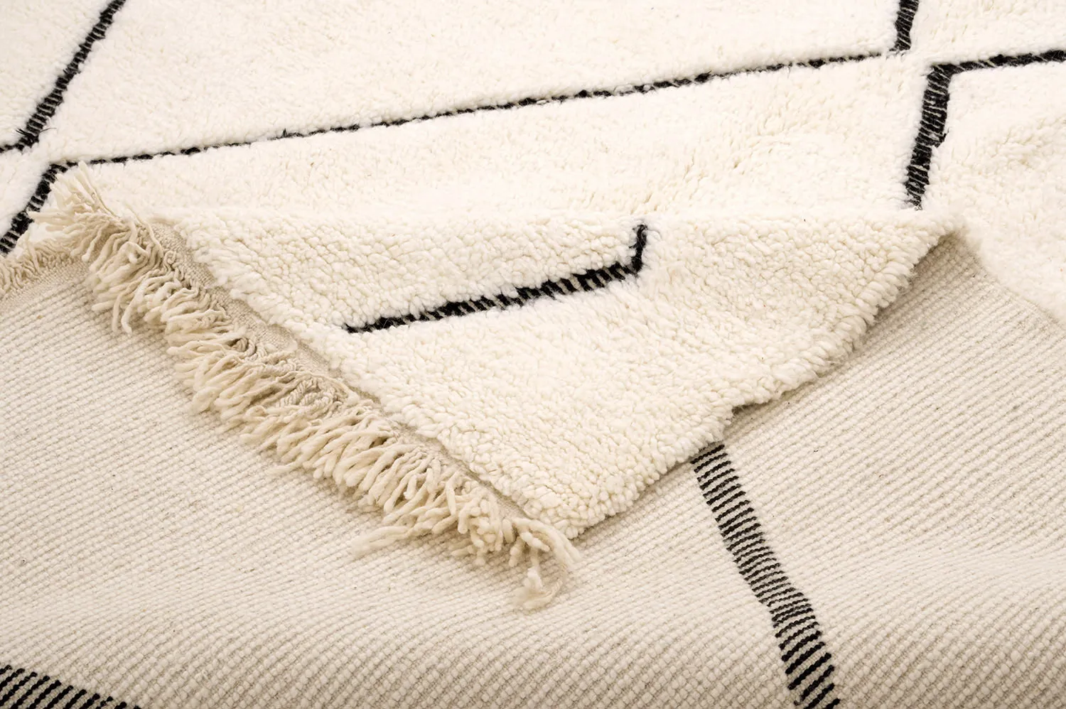 Kilimový koberec Marocký Beni Ourain 205 x 290 cm