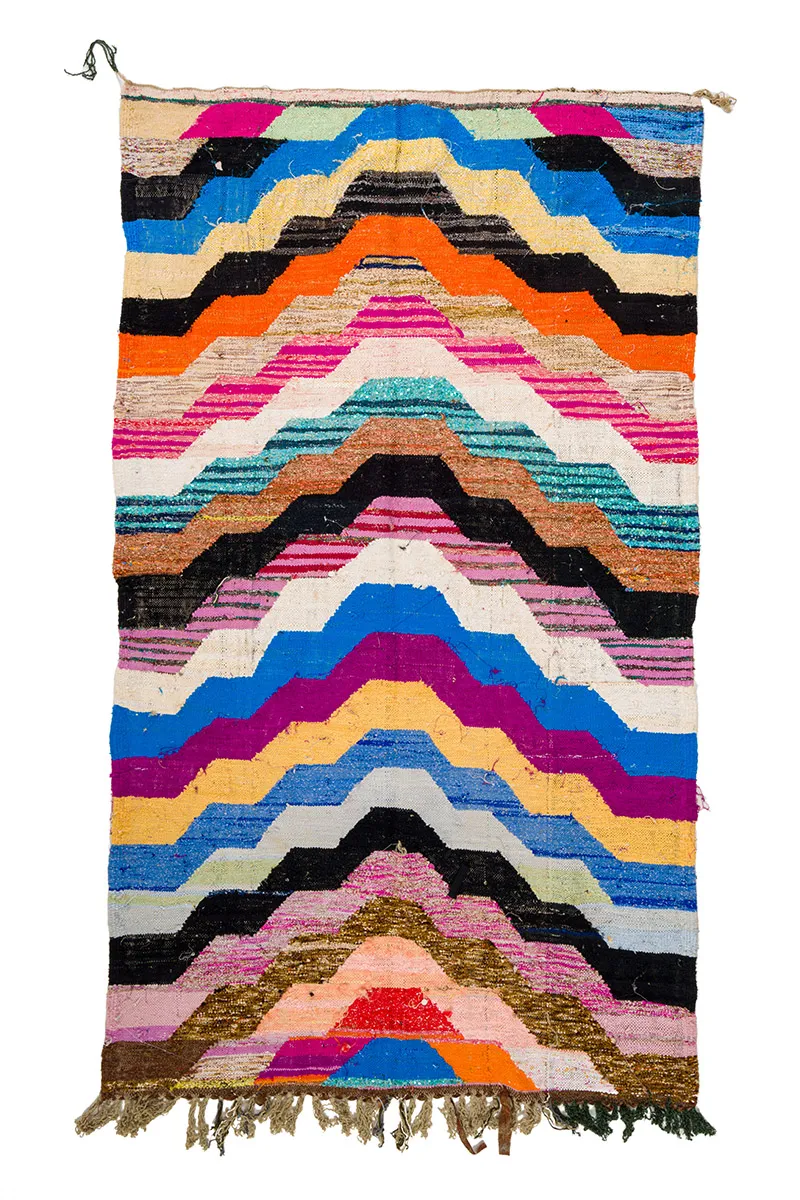 Koberec Berbere Marocký Boucherouite 150 x 255 cm