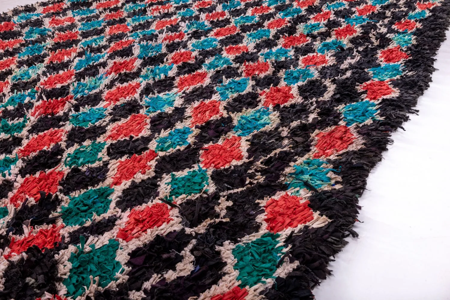 Koberec Berbere Marocký Boucherouite 395 x 180 cm