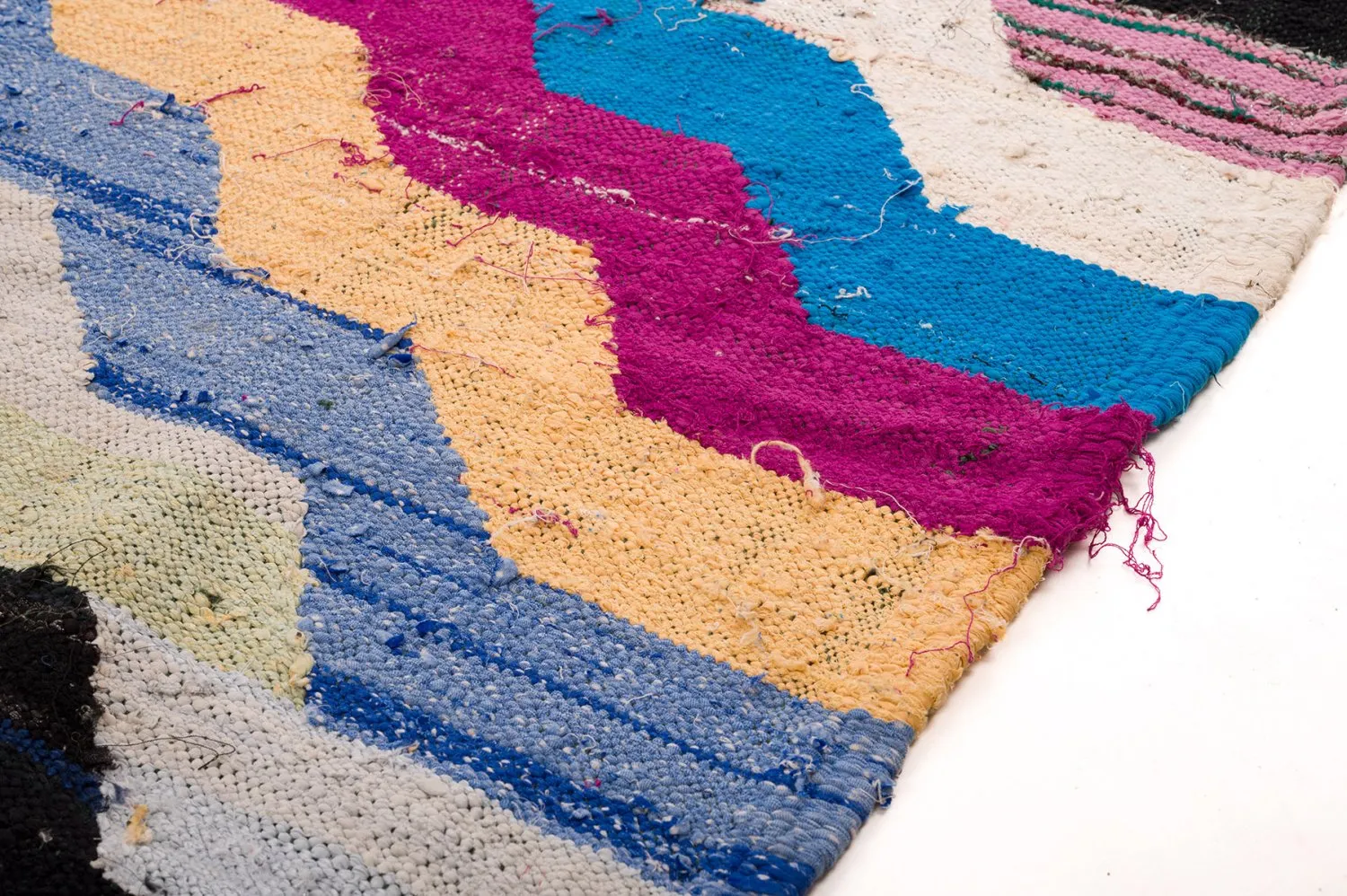 Koberec Berbere Marocký Boucherouite 150 x 255 cm