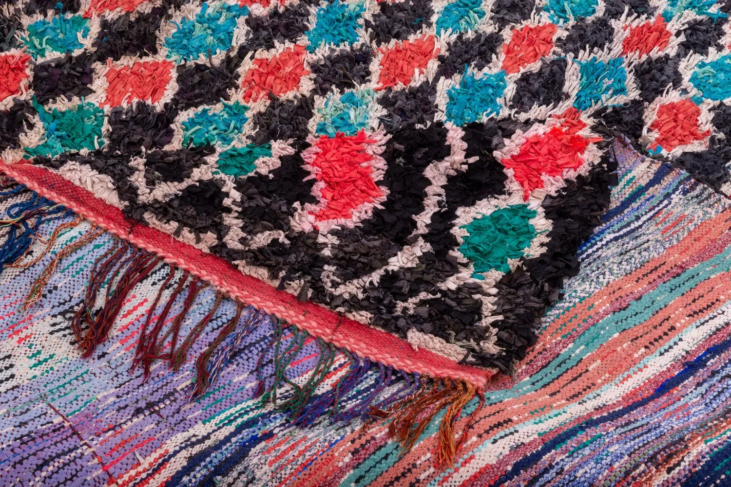 Koberec Berbere Marocký Boucherouite 395 x 180 cm