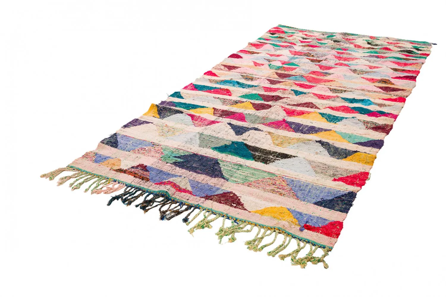 Koberec Berbere Marocký Boucherouite 145 x 330 cm