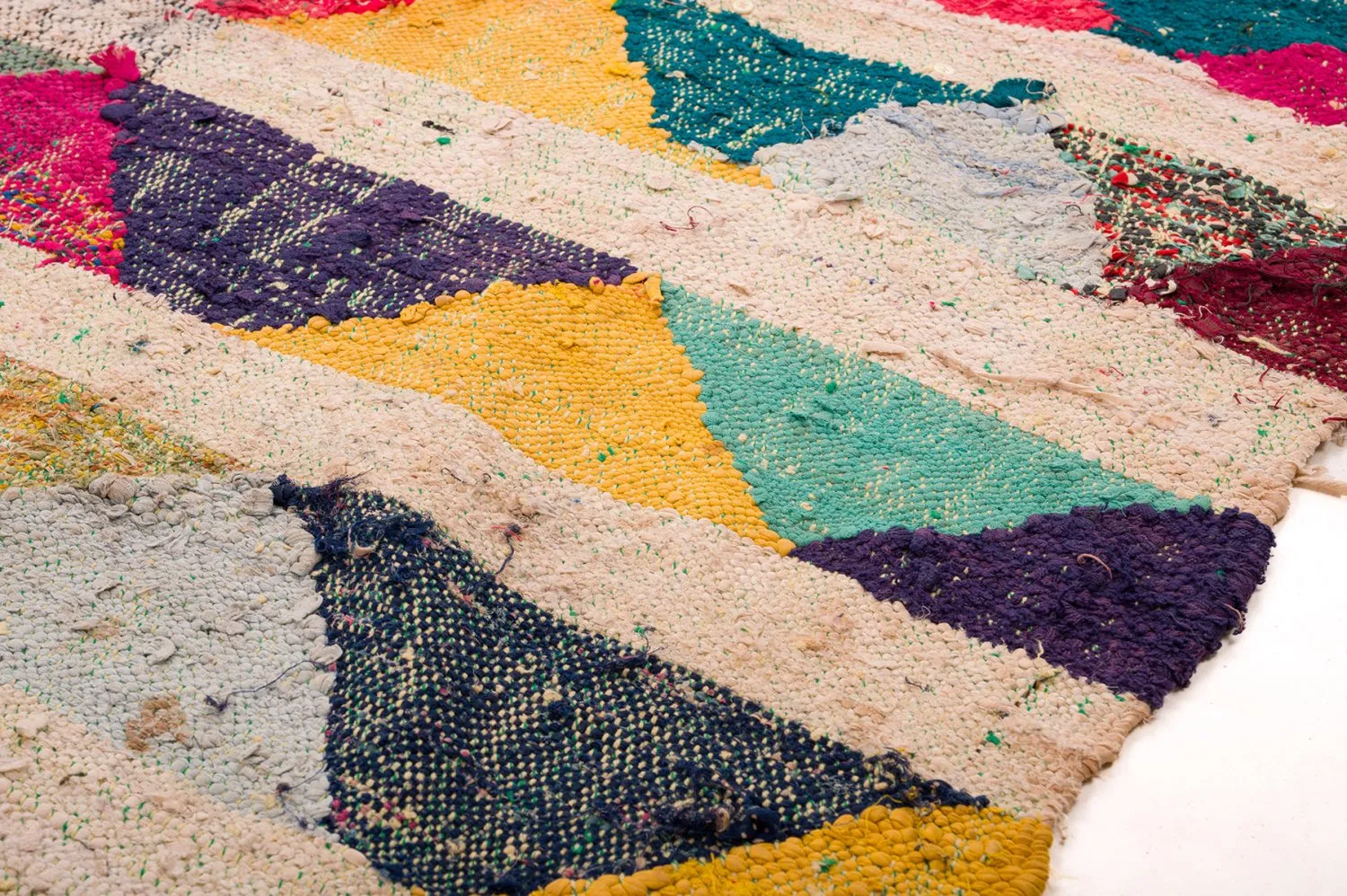 Koberec Berbere Marocký Boucherouite 145 x 330 cm