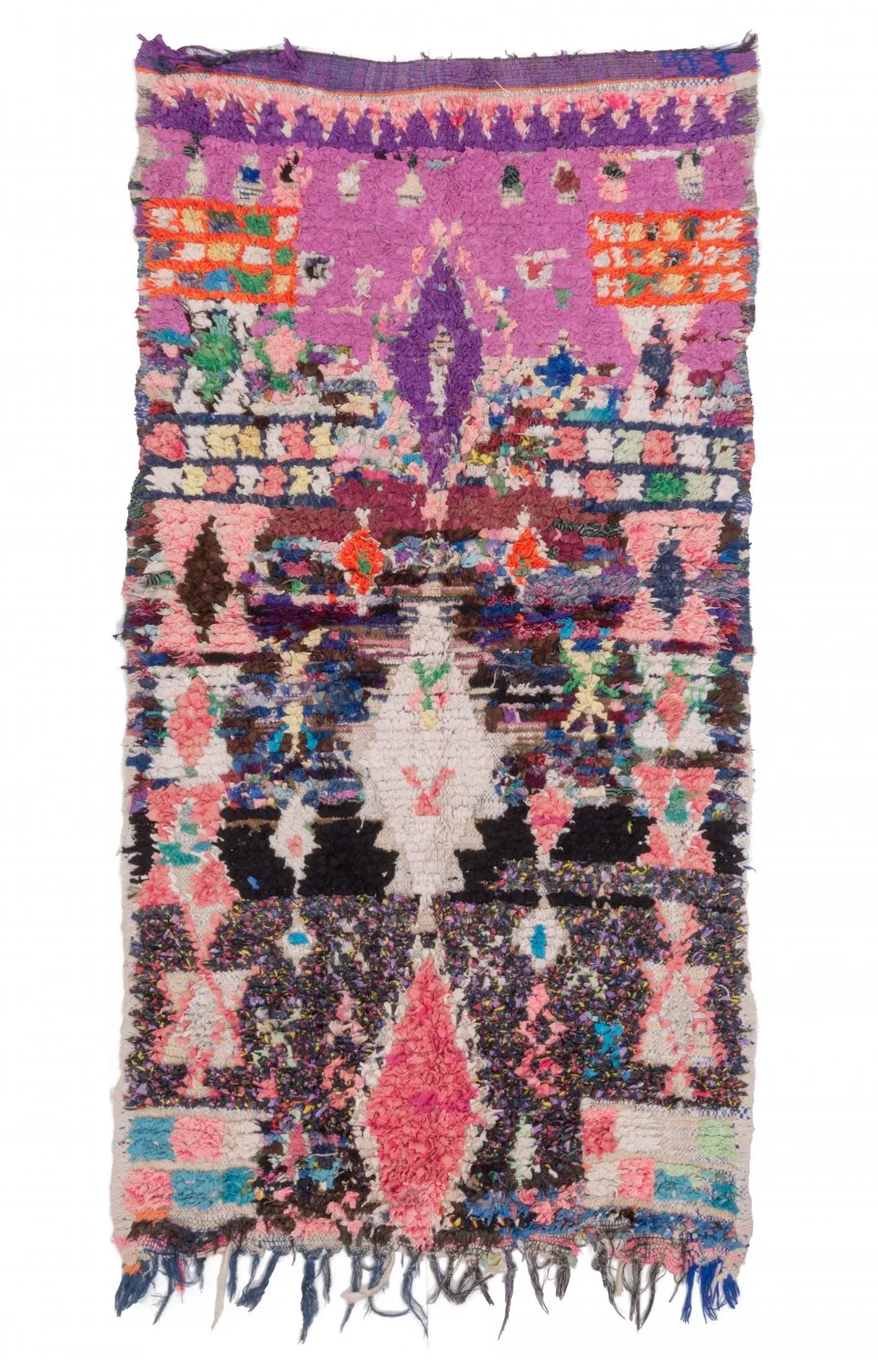 Marockansk Boucherouite-matta 205 x 105 cm
