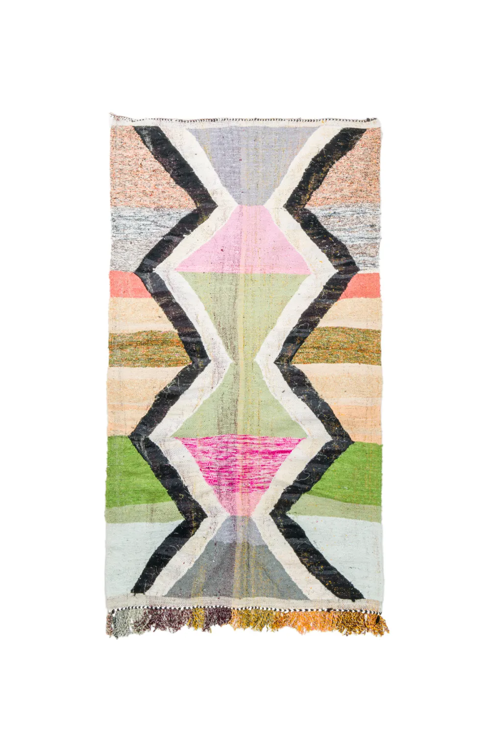 Koberec Berbere Marocký Boucherouite 145 x 255 cm