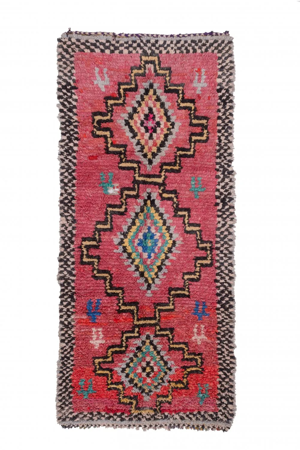 Marockansk Boucherouite-matta 285 x 130 cm