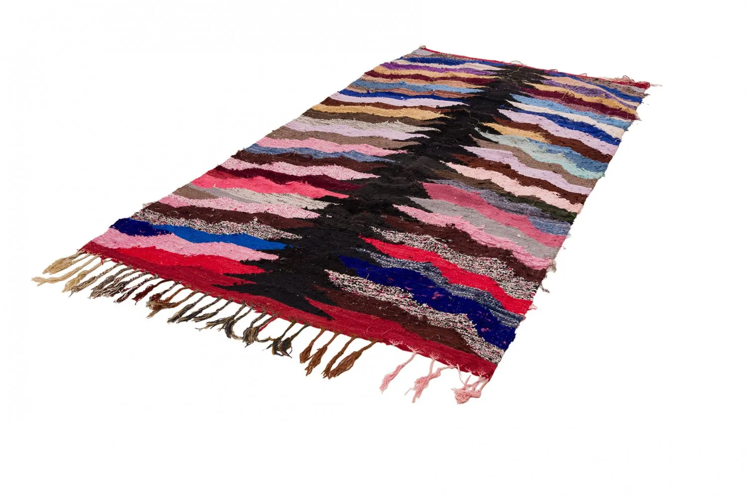 Koberec Berbere Marocký Boucherouite 145 x 275 cm