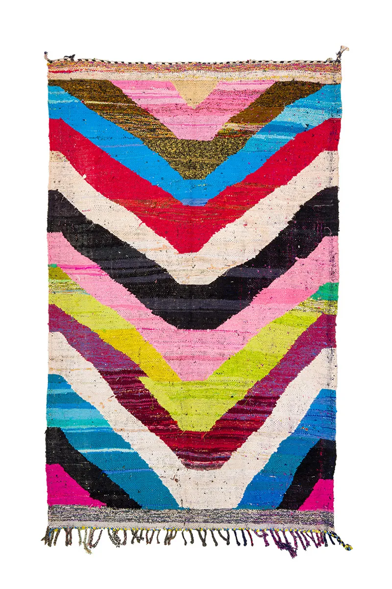 Koberec Berbere Marocký Boucherouite 150 x 235 cm