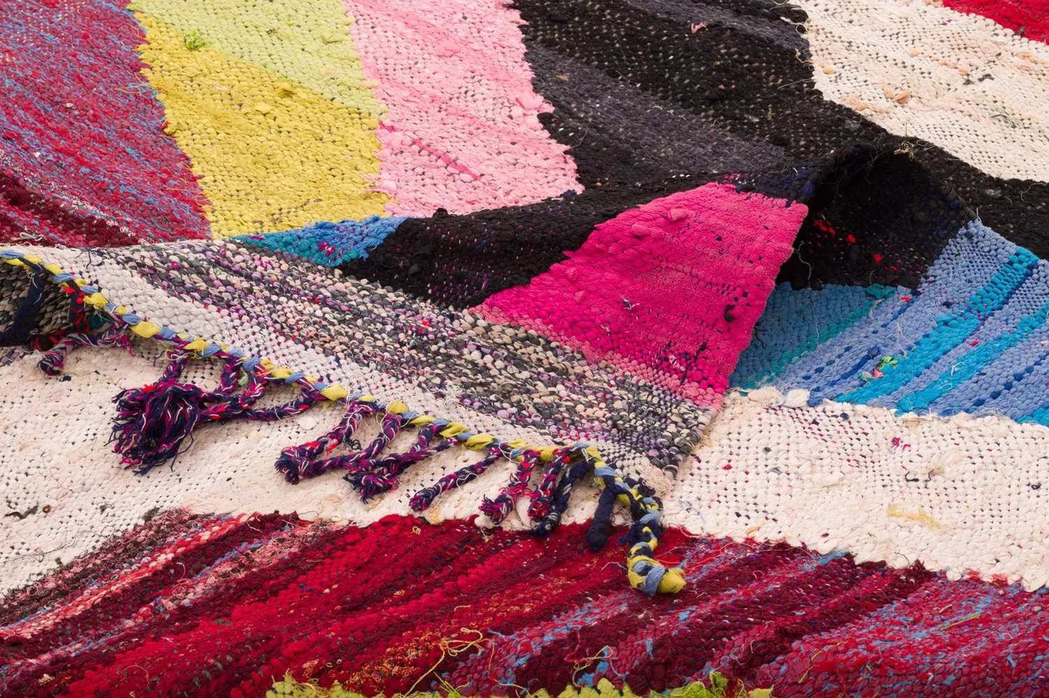 Koberec Berbere Marocký Boucherouite 150 x 235 cm