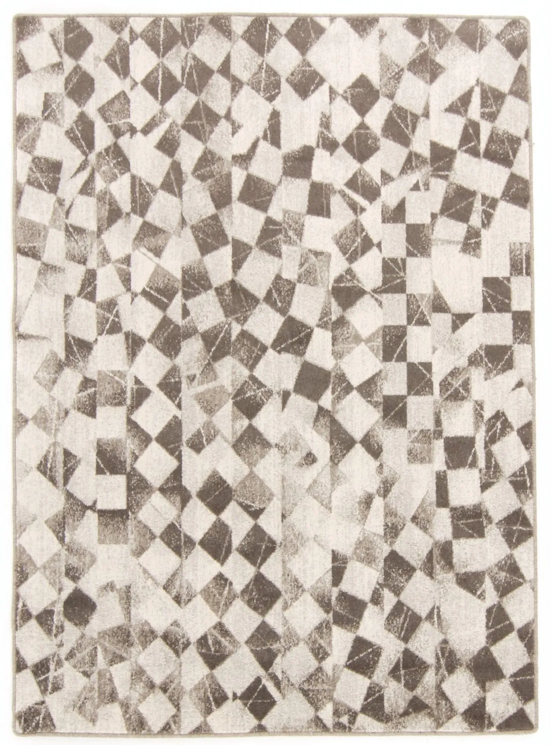 Vlnený koberec - Kallatis (čierna/biela)