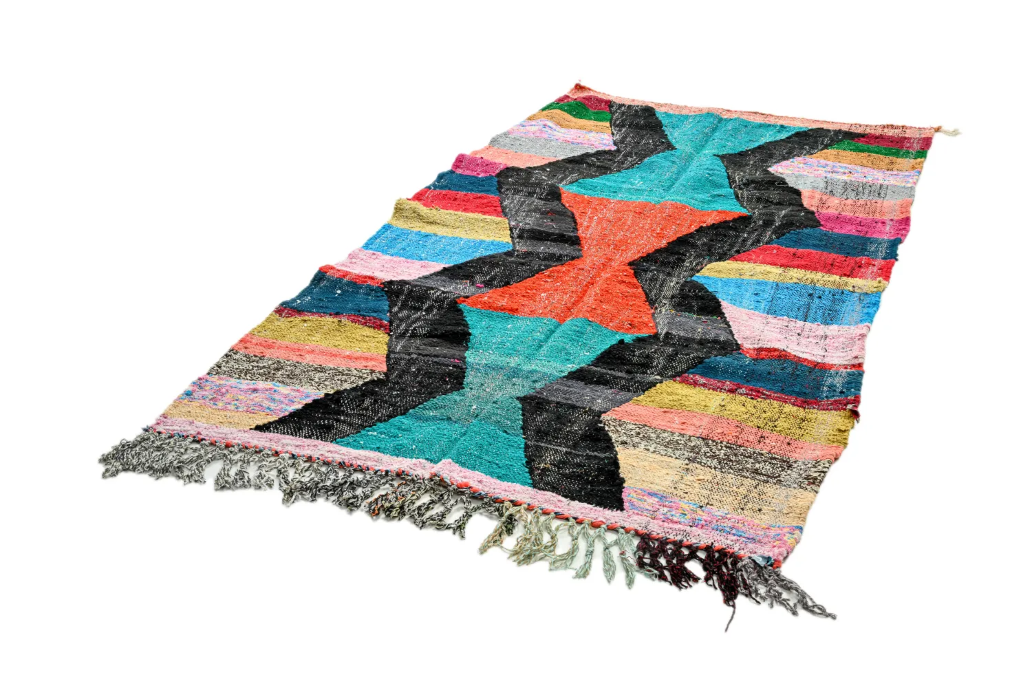 Koberec Berbere Marocký Boucherouite 135 x 230 cm