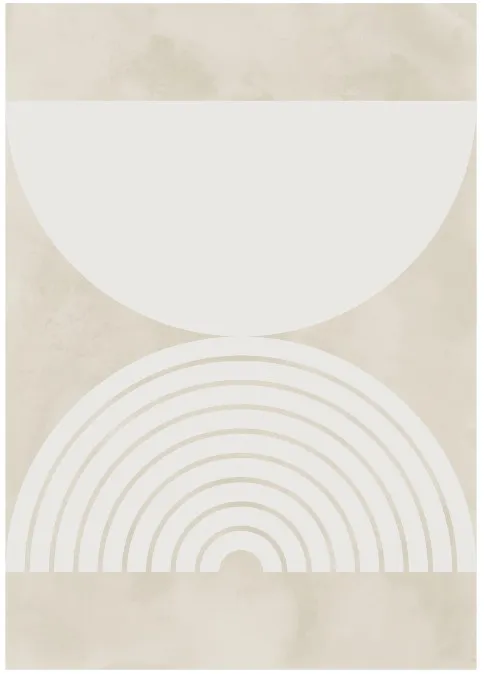 Koberec Wilton - Dřevo (béžová/bílá)