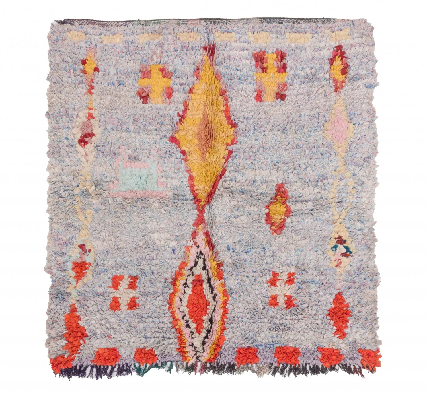 Marockansk Boucherouite-matta 160 x 145 cm