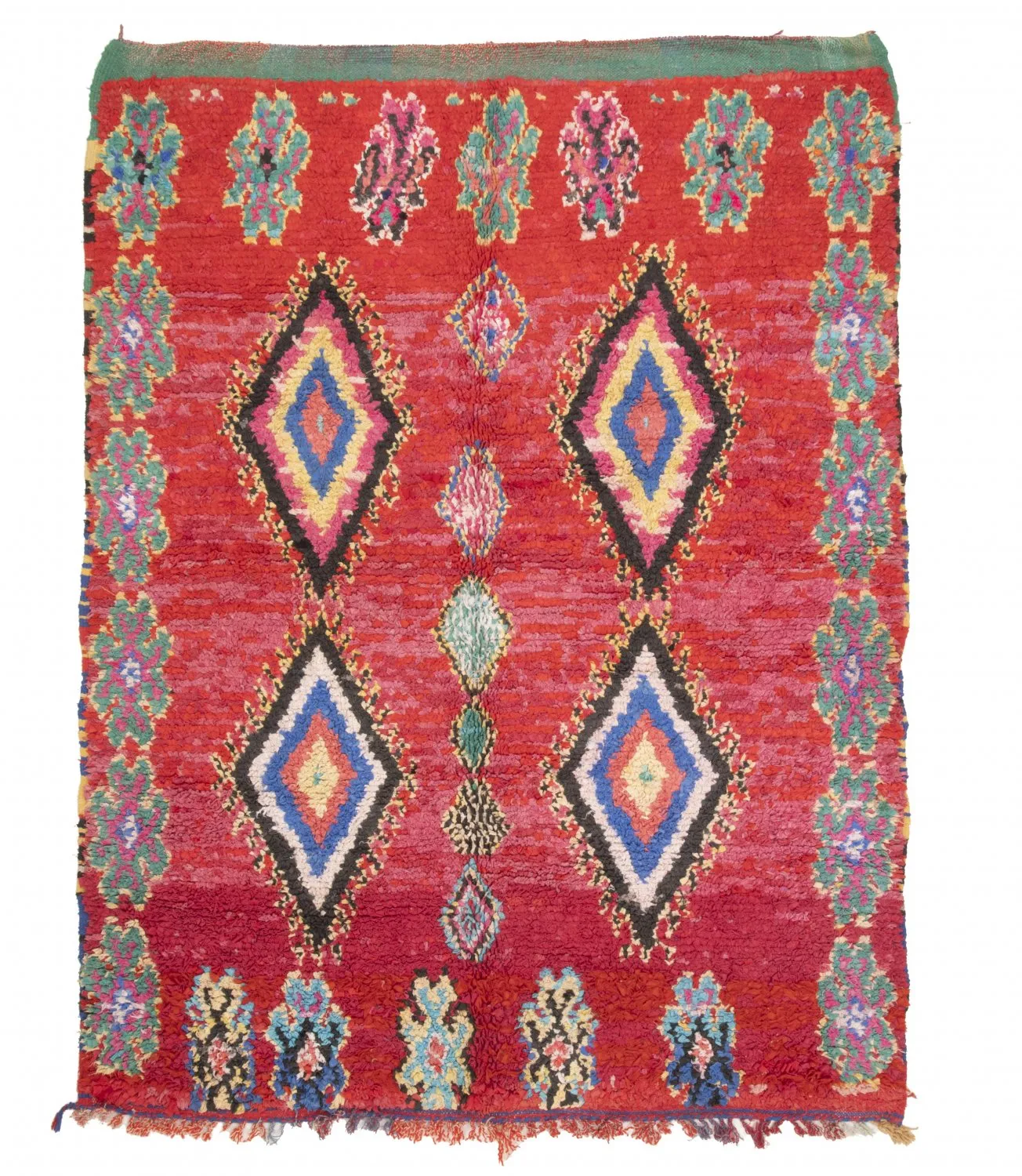 Marockansk Boucherouite-matta 225 x 165 cm