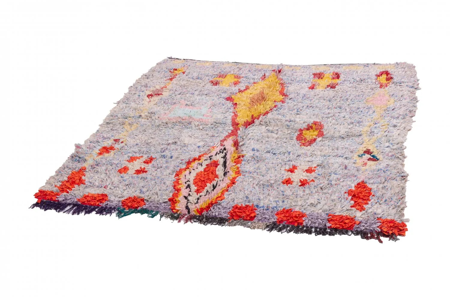 Marockansk Boucherouite-matta 160 x 145 cm