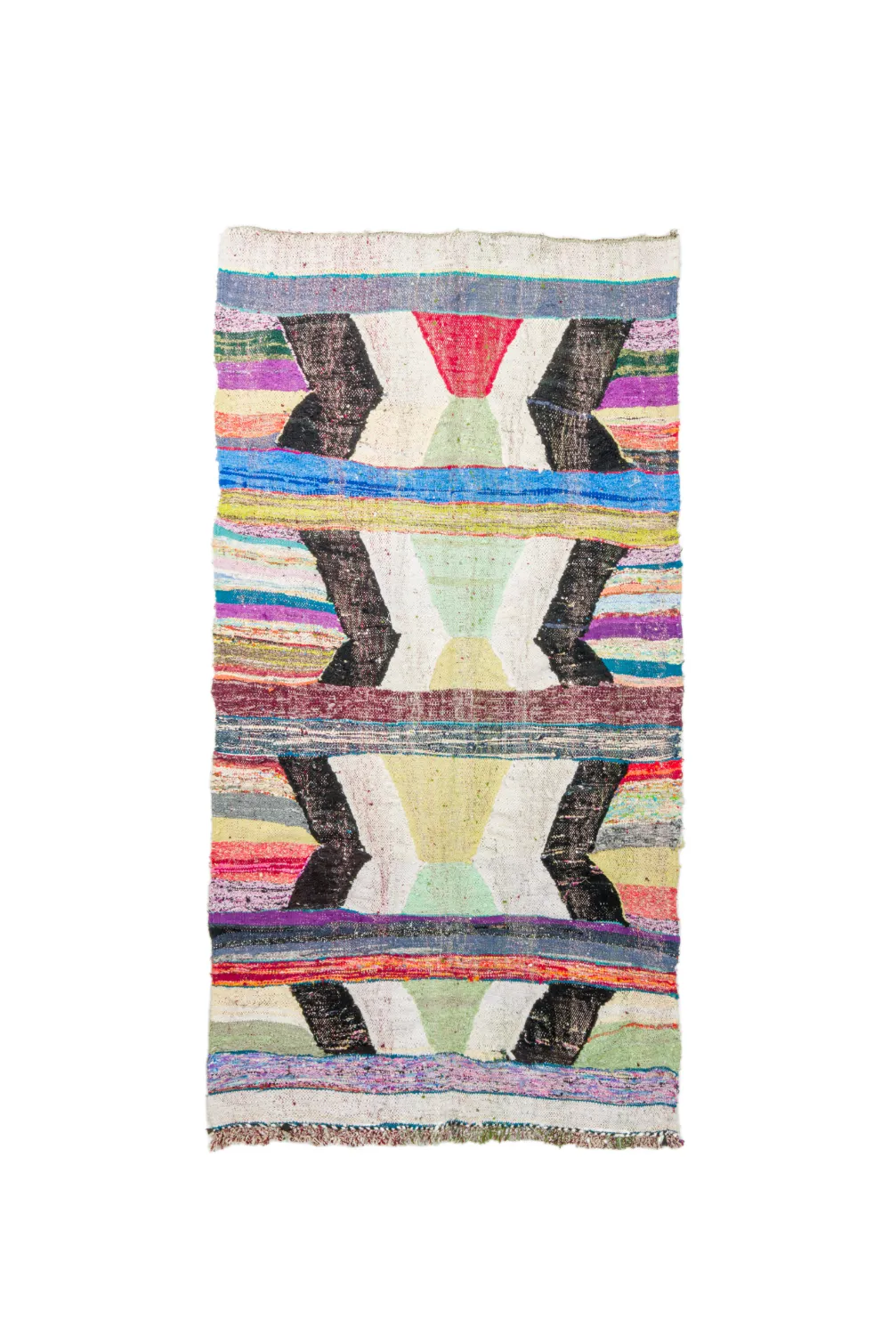 Koberec Berbere Marocký Boucherouite 130 x 245 cm