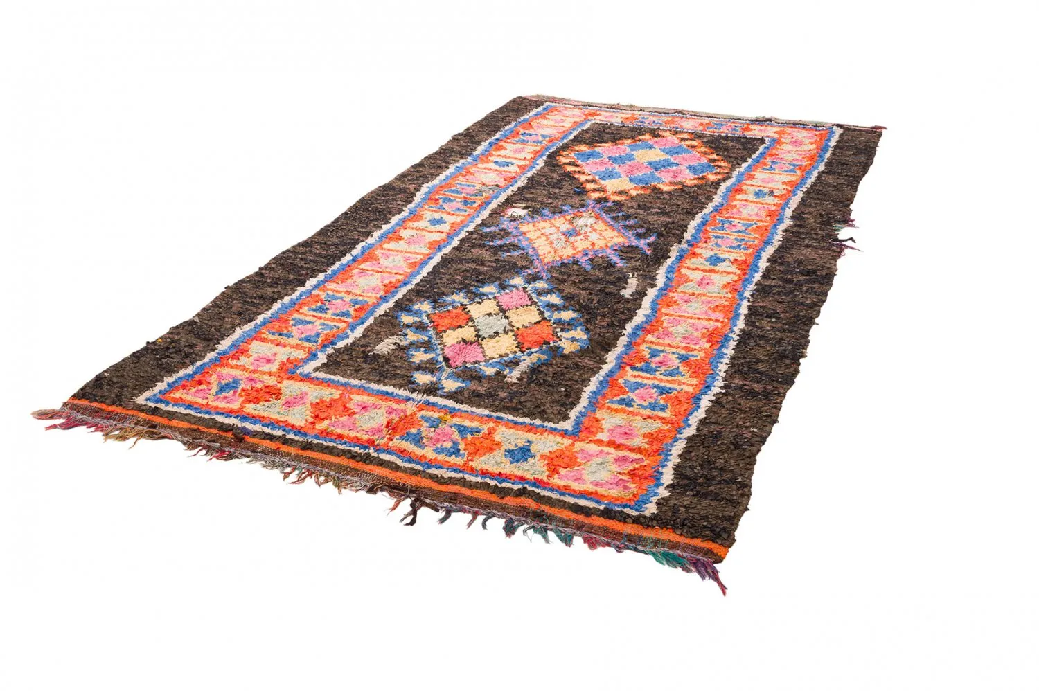 Koberec Berbere Marocký Boucherouite 160 x 310 cm