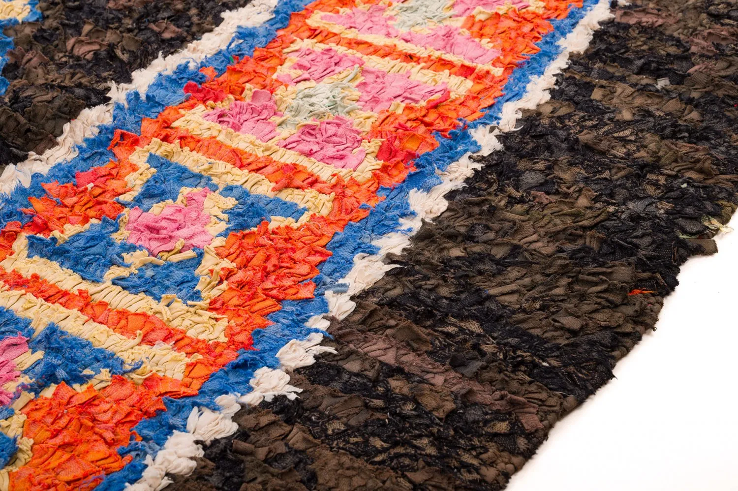 Koberec Berbere Marocký Boucherouite 160 x 310 cm