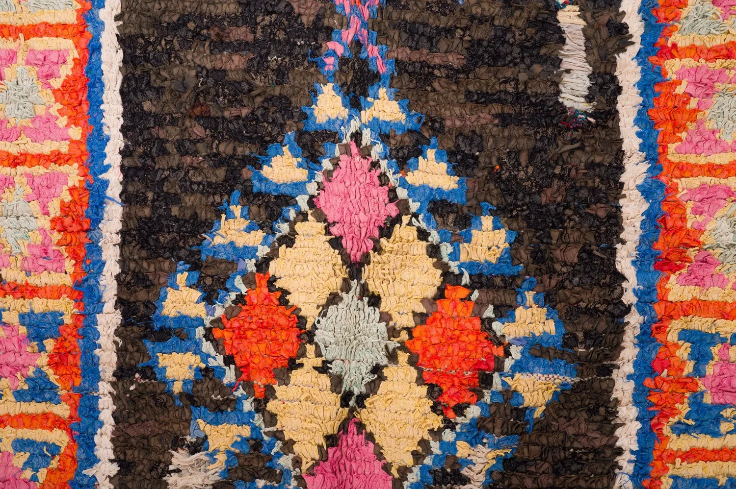 Koberec Berbere Marocký Boucherouite 160 x 310 cm