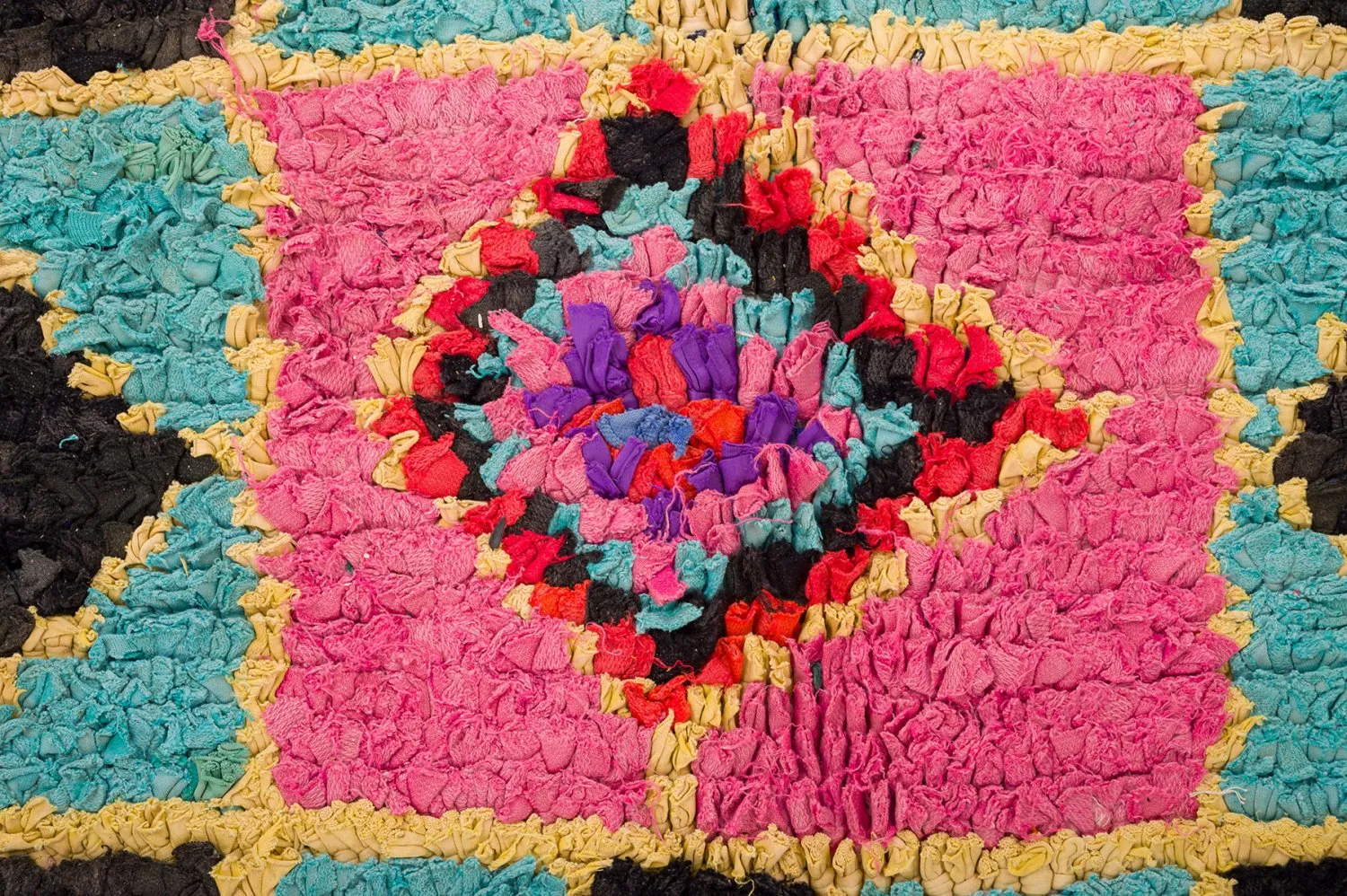 Koberec Berbere Marocký Boucherouite 135 x 315 cm