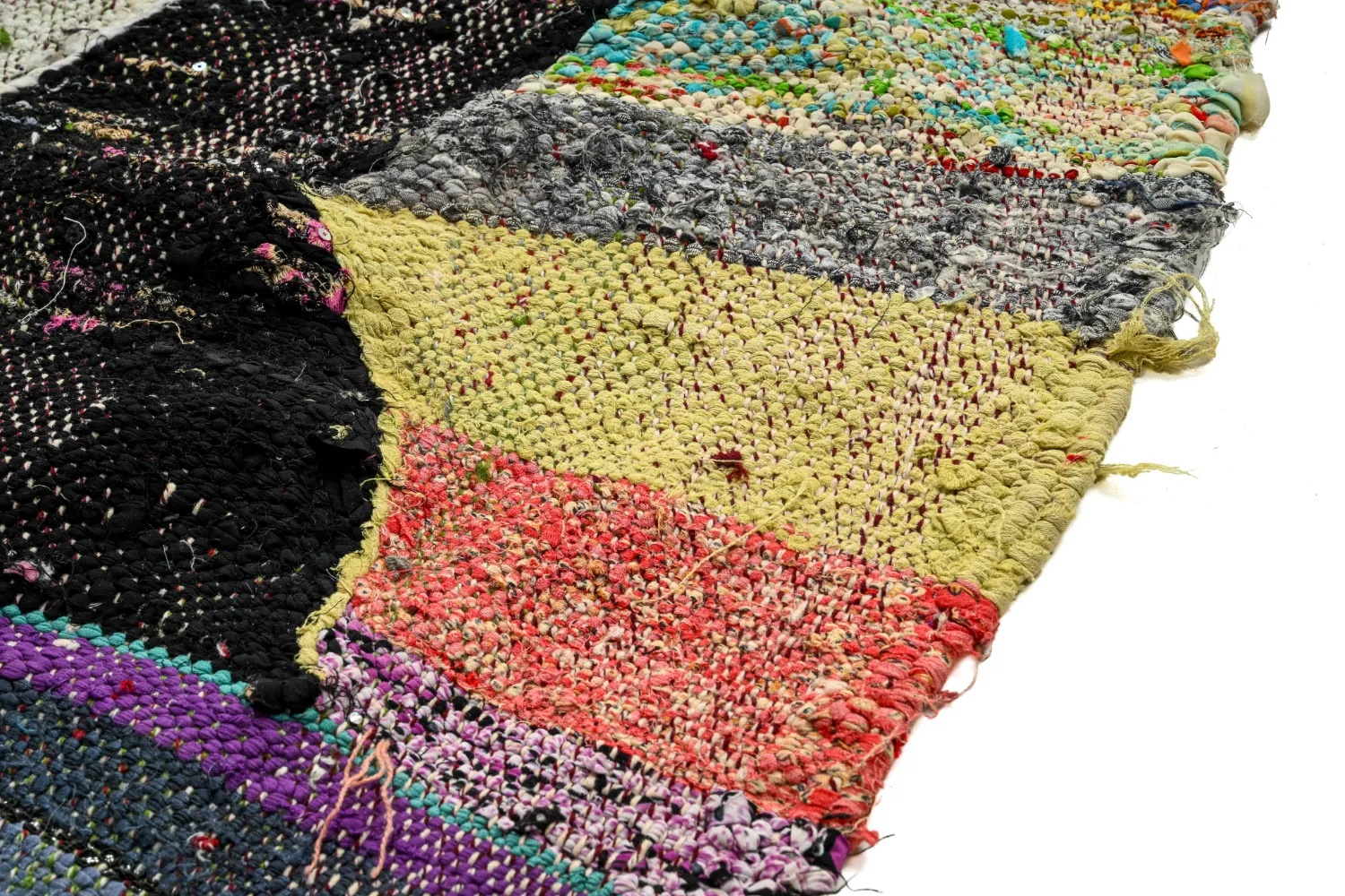 Koberec Berbere Marocký Boucherouite 130 x 245 cm