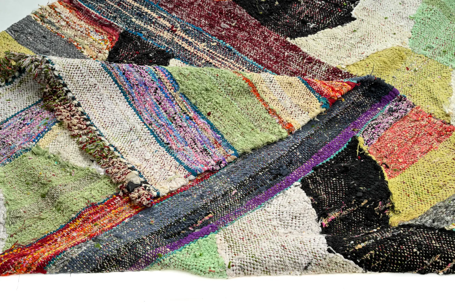 Koberec Berbere Marocký Boucherouite 130 x 245 cm