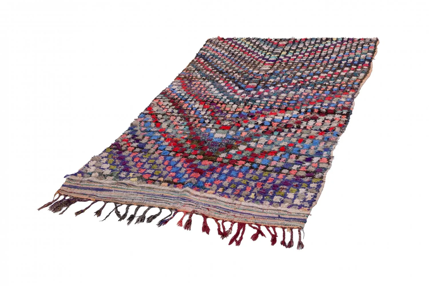 Marockansk Boucherouite-matta 230 x 125 cm