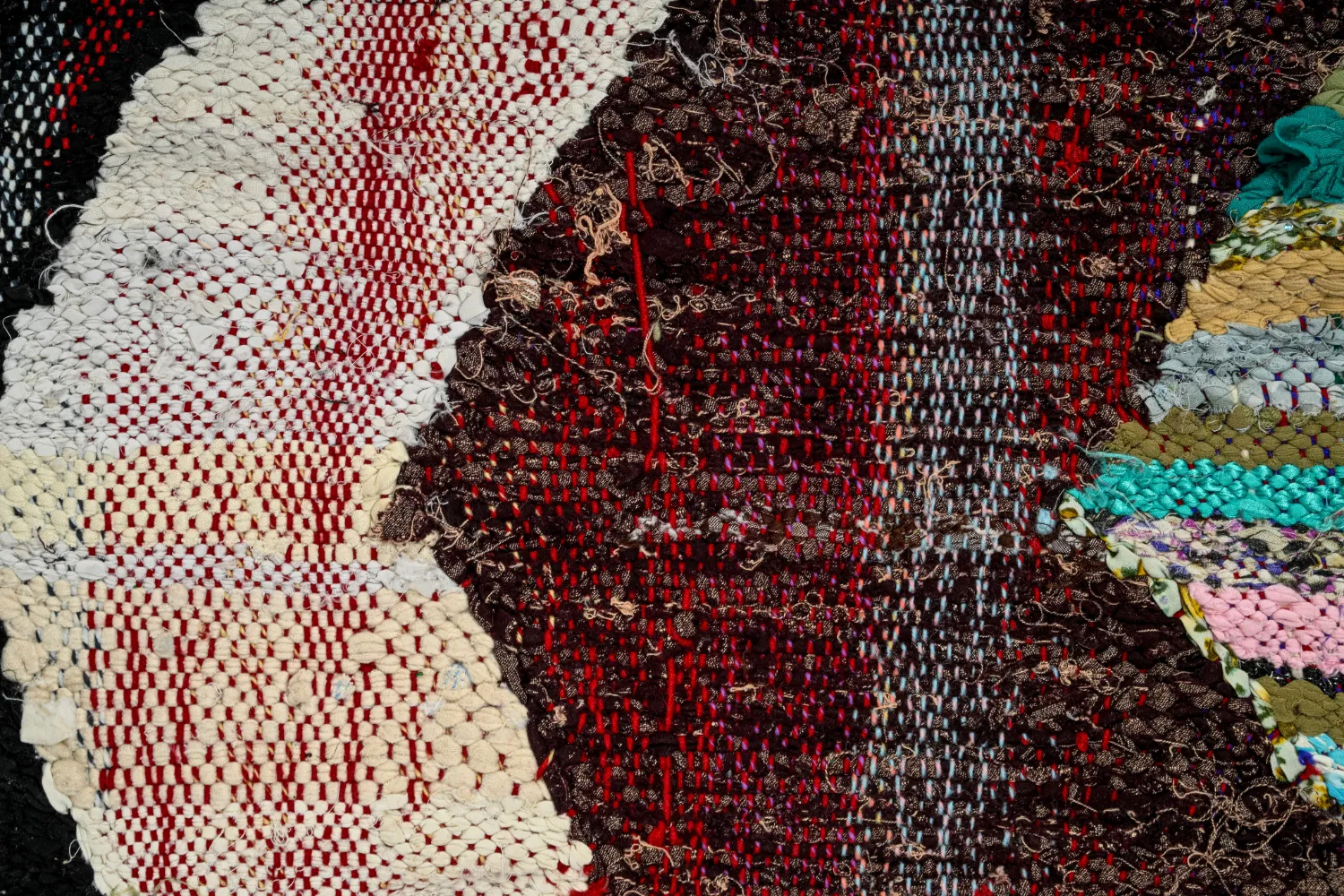 Berberská rohož Marocký Boucherouite 140 x 230 cm