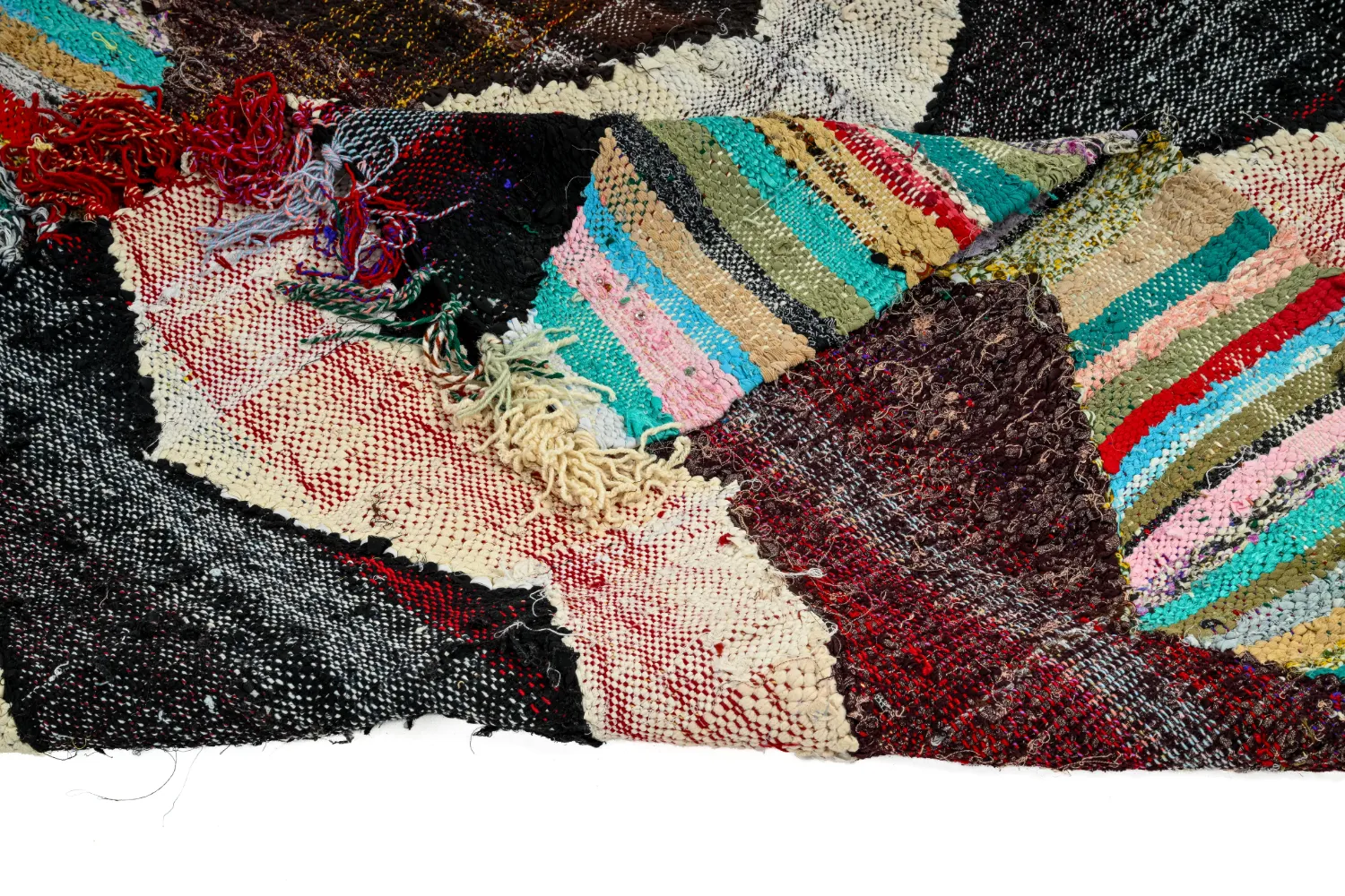 Berberská rohož Marocký Boucherouite 140 x 230 cm