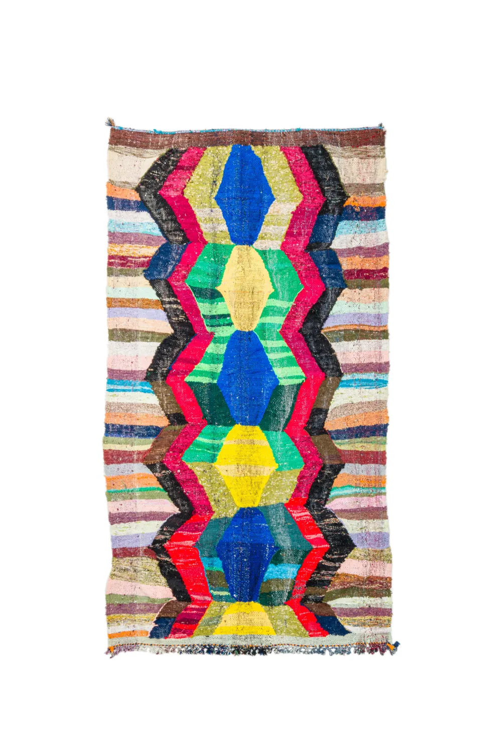 Koberec Berbere Marocký Boucherouite 150 x 275 cm