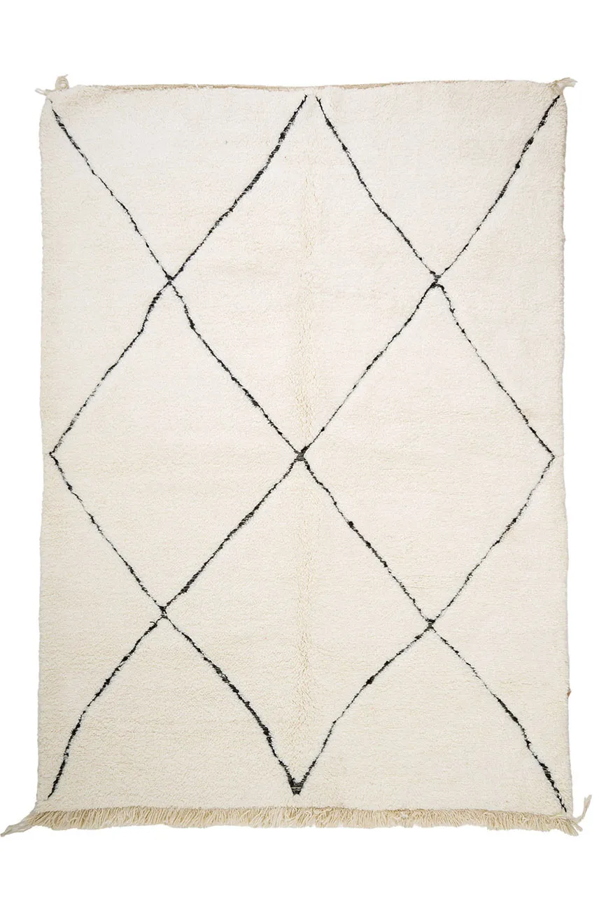 Kilimový koberec Marocký Beni Ourain 205 x 290 cm