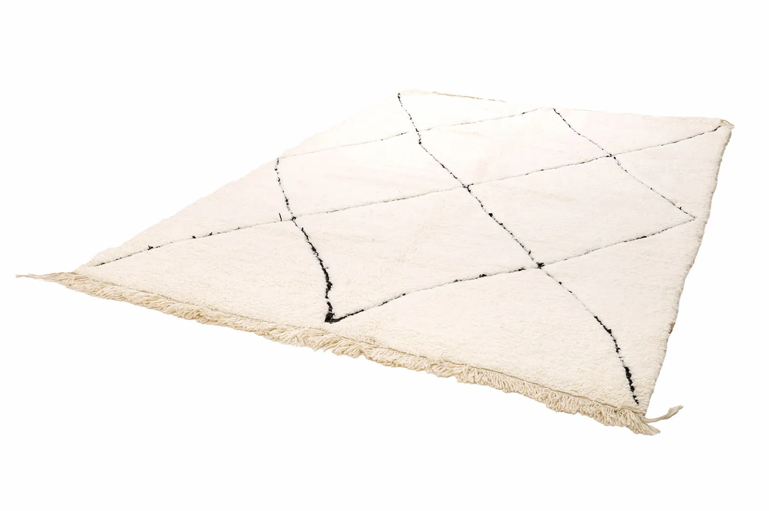 Kilimový koberec Marocký Beni Ourain 205 x 290 cm