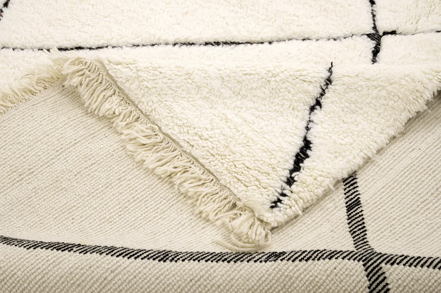 Kilimový koberec Marocký Beni Ourain 205 x 290 cm