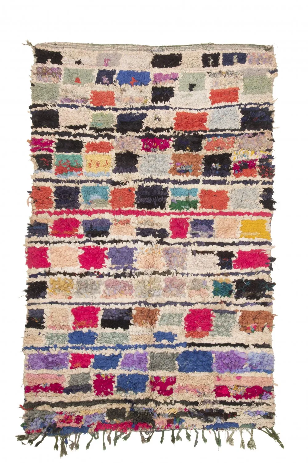 Marockansk Boucherouite-matta 230 x 135 cm