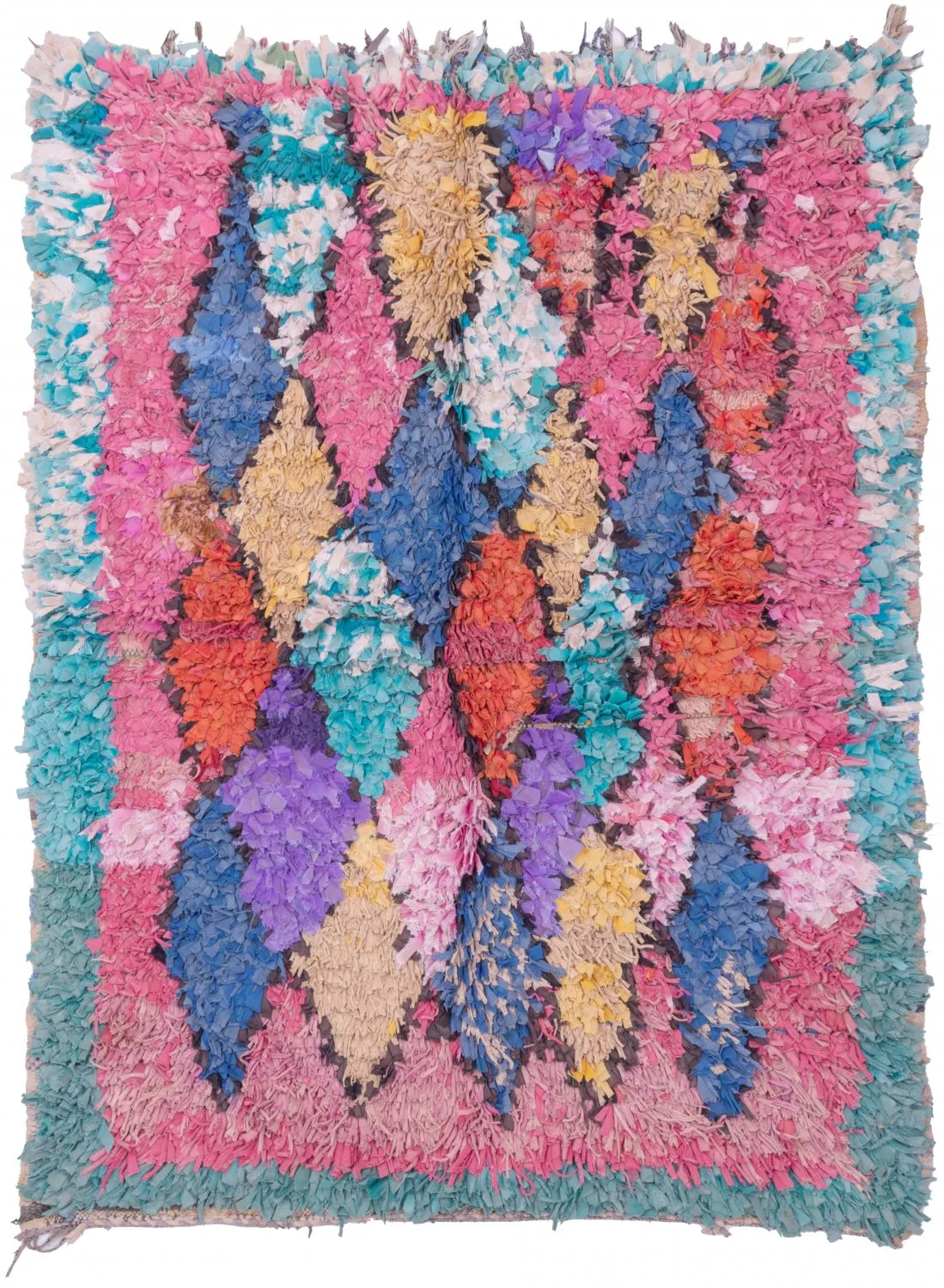 Marockansk Boucherouite-matta 175 x 135 cm