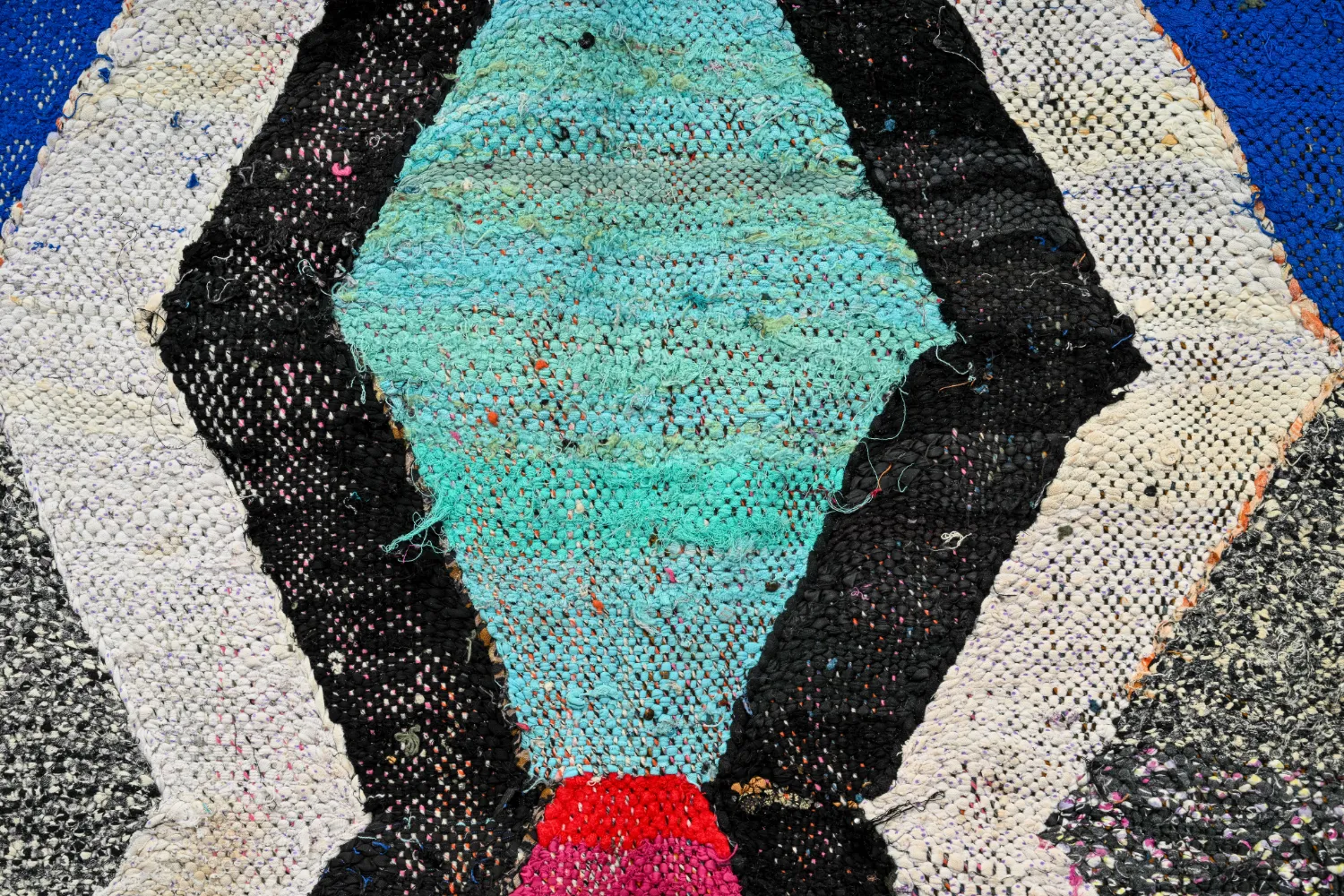 Koberec Berbere Marocký Boucherouite 140 x 290 cm