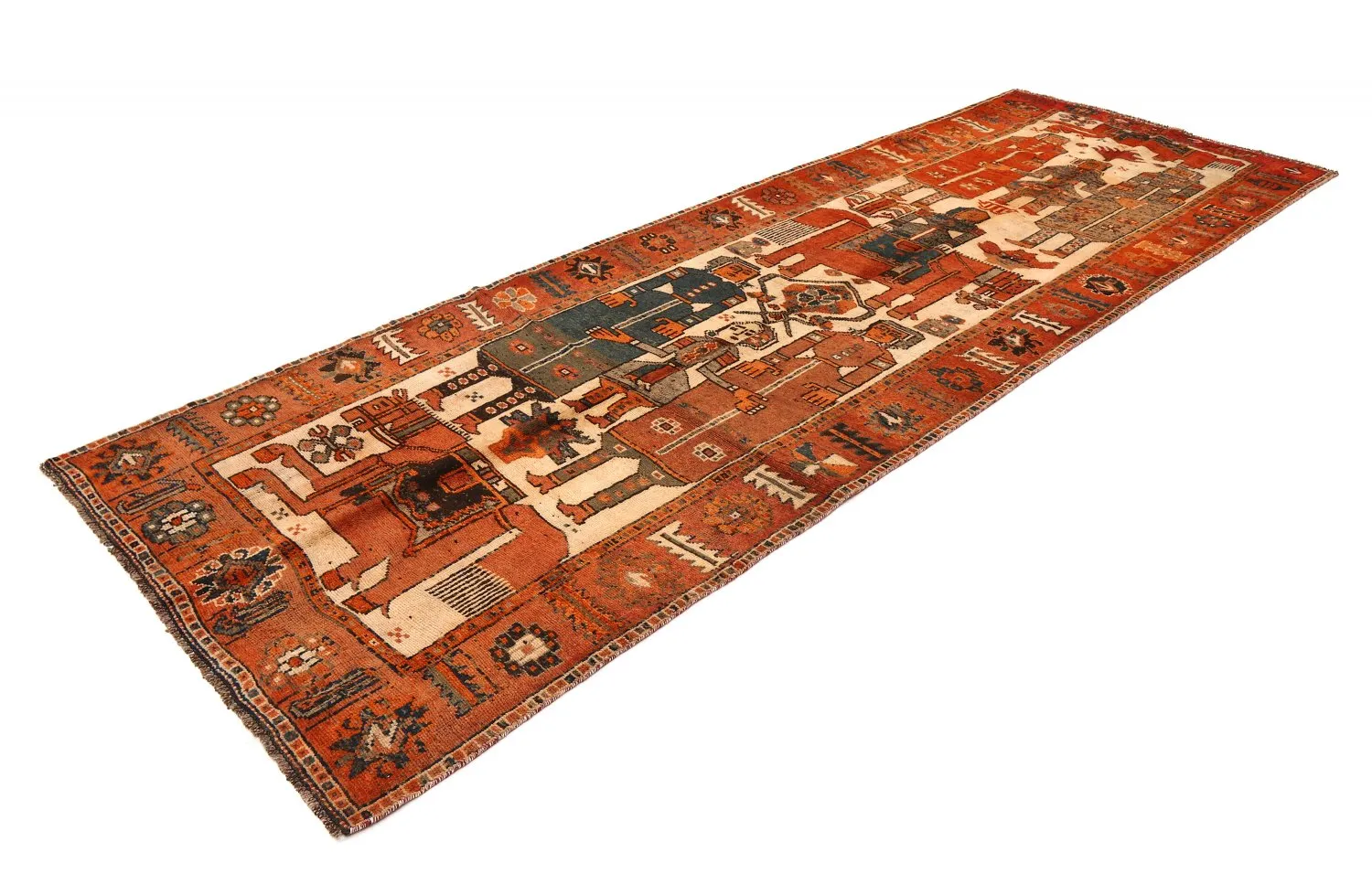 Orientálny koberec Hamedan 405 x 138 cm