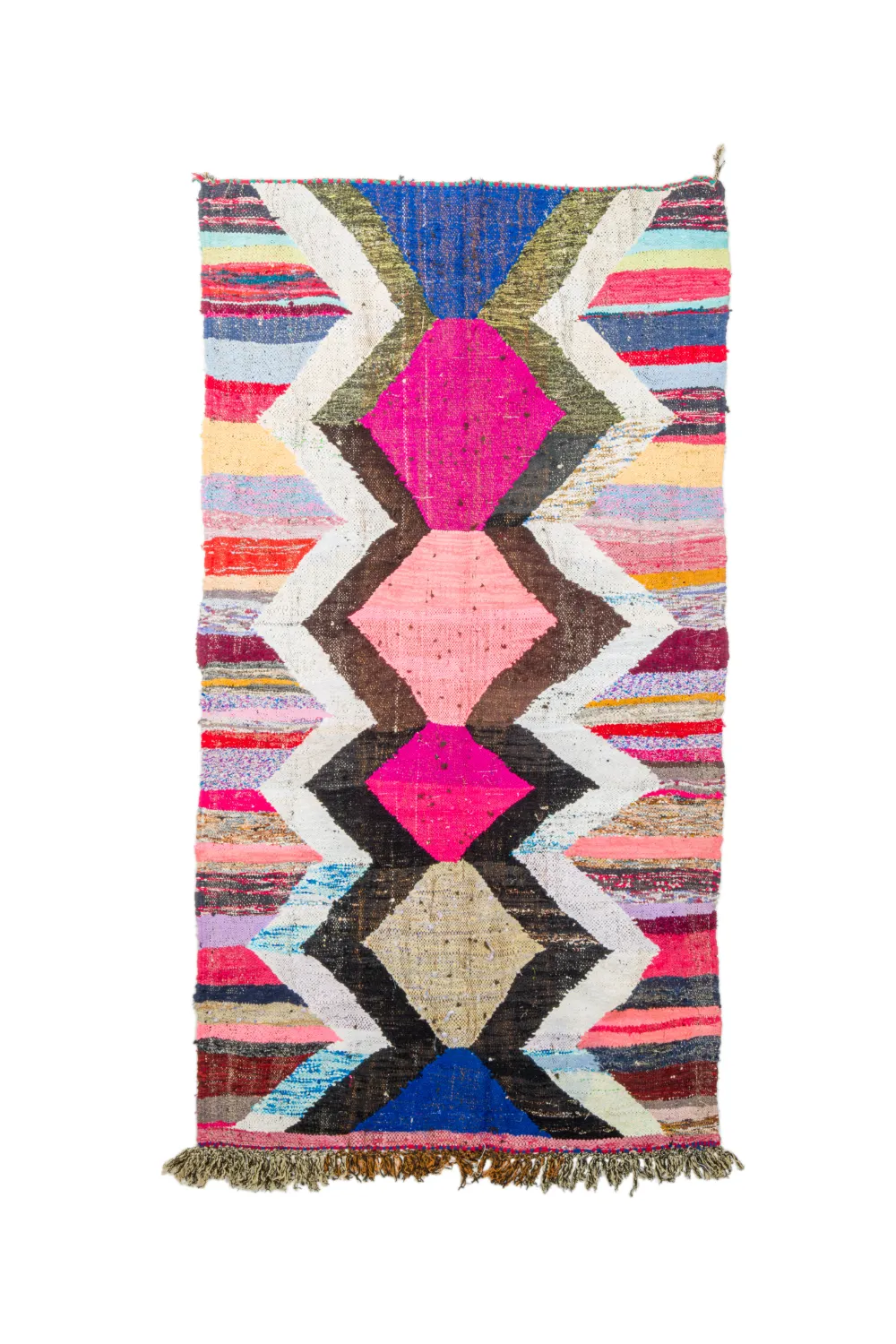 Koberec Berbere Marocký Boucherouite 140 x 245 cm