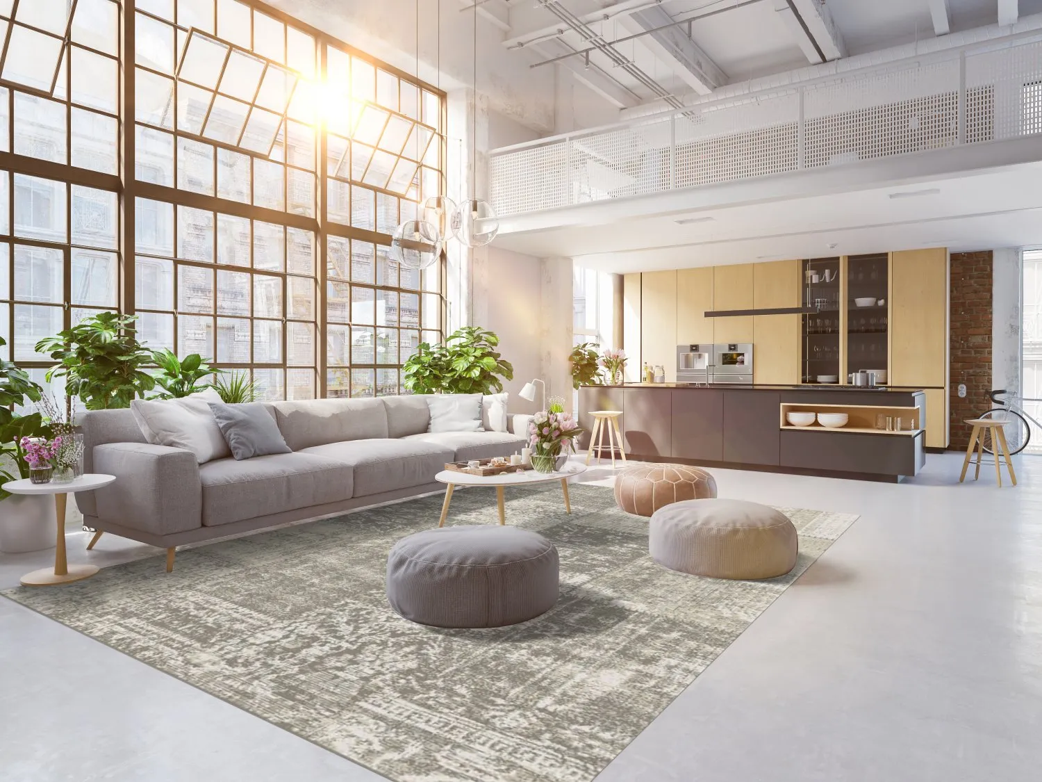 Koberec Wilton - Villani (šedý/pieskový)