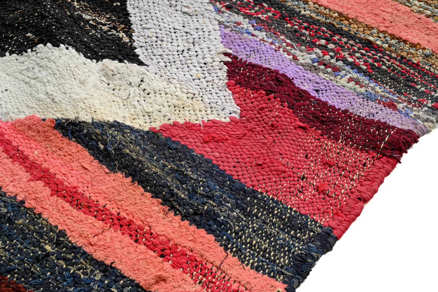 Koberec Berbere Marocký Boucherouite 140 x 245 cm