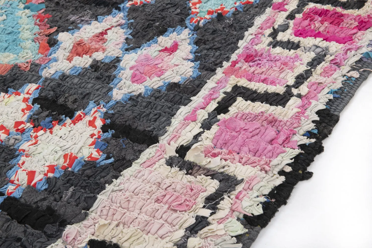 Berberská rohož Marocký Boucherouite 310 x 130 cm