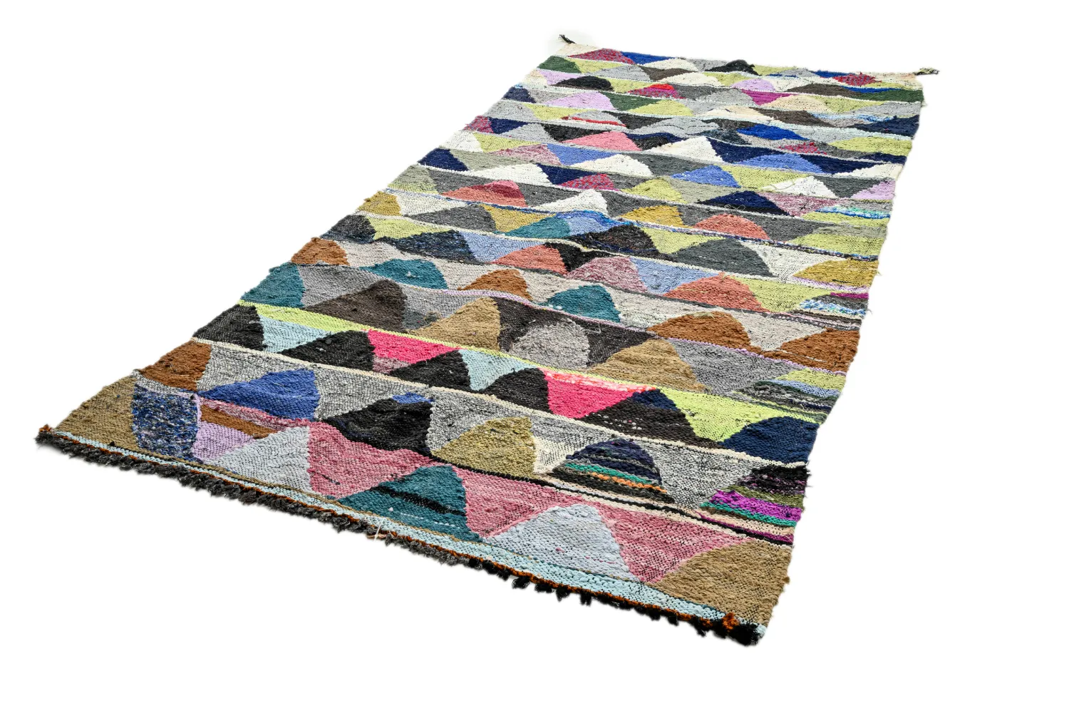 Koberec Berbere Marocký Boucherouite 145 x 305 cm