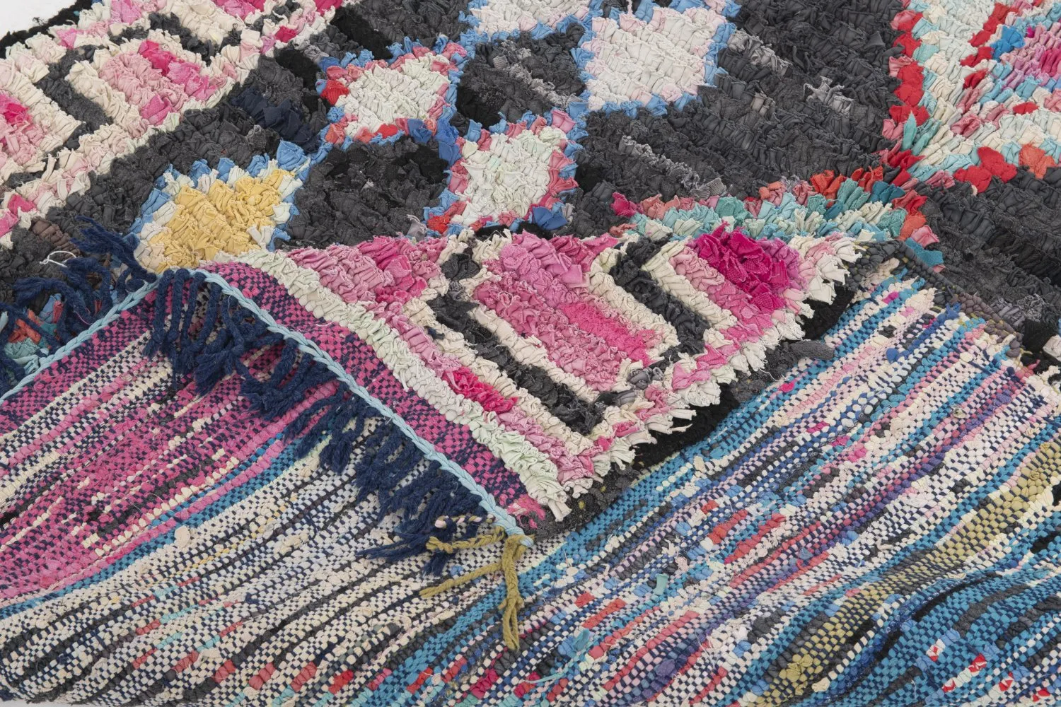 Berberská rohož Marocký Boucherouite 310 x 130 cm