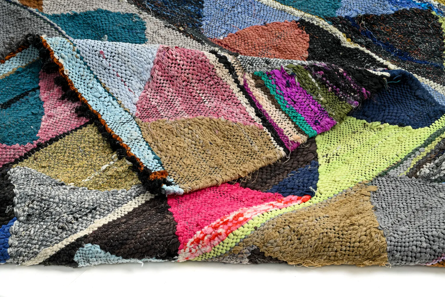 Koberec Berbere Marocký Boucherouite 145 x 305 cm