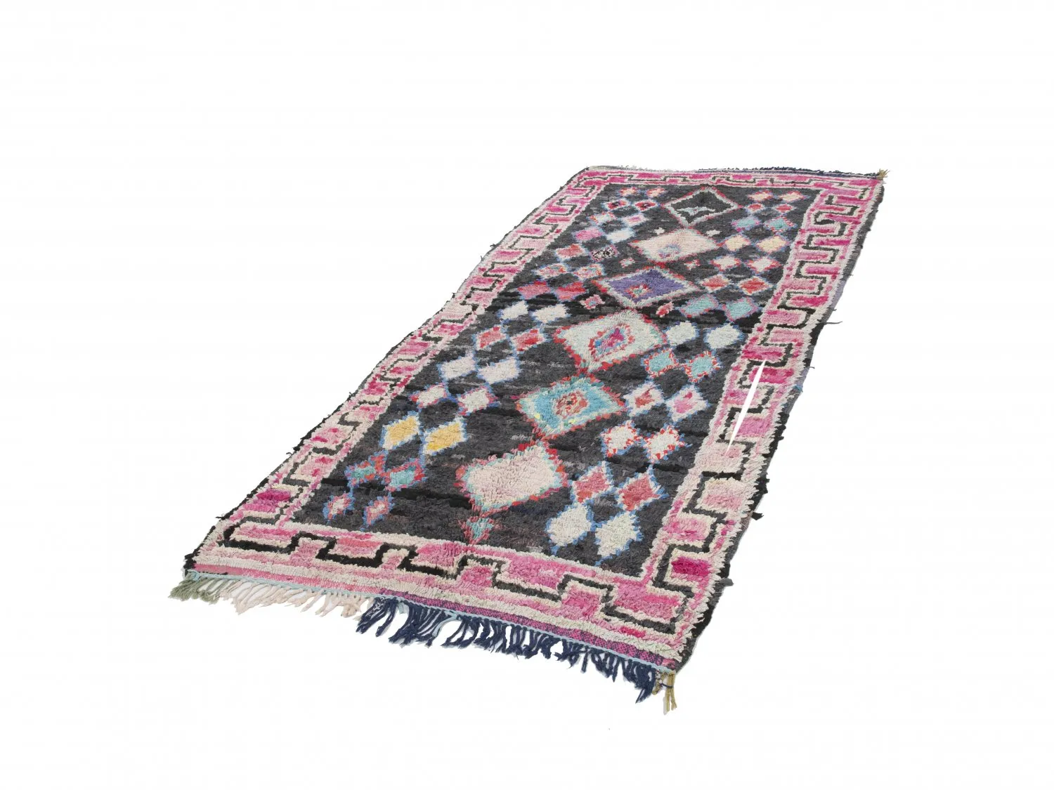 Berberská rohož Marocký Boucherouite 310 x 130 cm