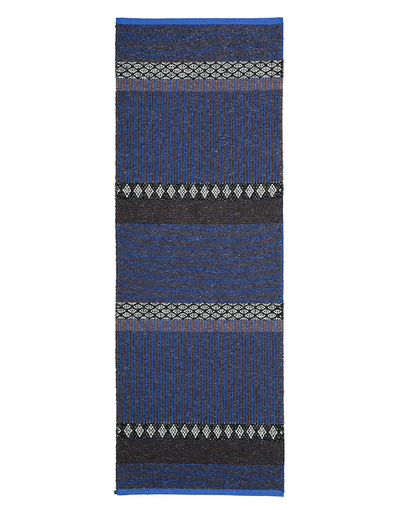 Plastové a vláknové koberce - Horredsmattan Forest Mix (modrá)