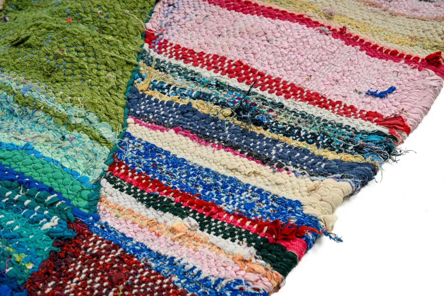 Berberská rohož Marocký Boucherouite 130 x 205 cm