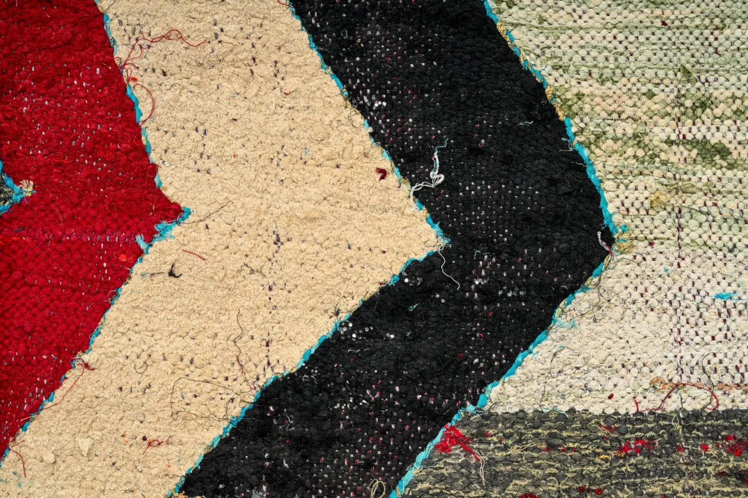 Koberec Berbere Marocký Boucherouite 130 x 225 cm