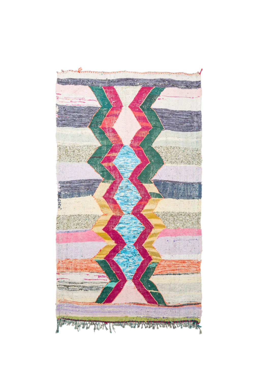 Koberec Berbere Marocký Boucherouite 125 x 215 cm